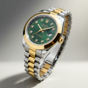 ROLEX - Green Dial with Gold & White Premium Look